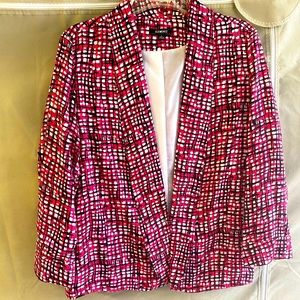 ELEMENTZ- Pink/ Black/ White Blazer